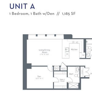 1 Bedroom 1 Bath Den A 1 Bedroom 1 Bath Den A